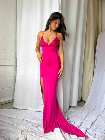 Lacey Gown - Hot Pink - Amy Taylor Collection